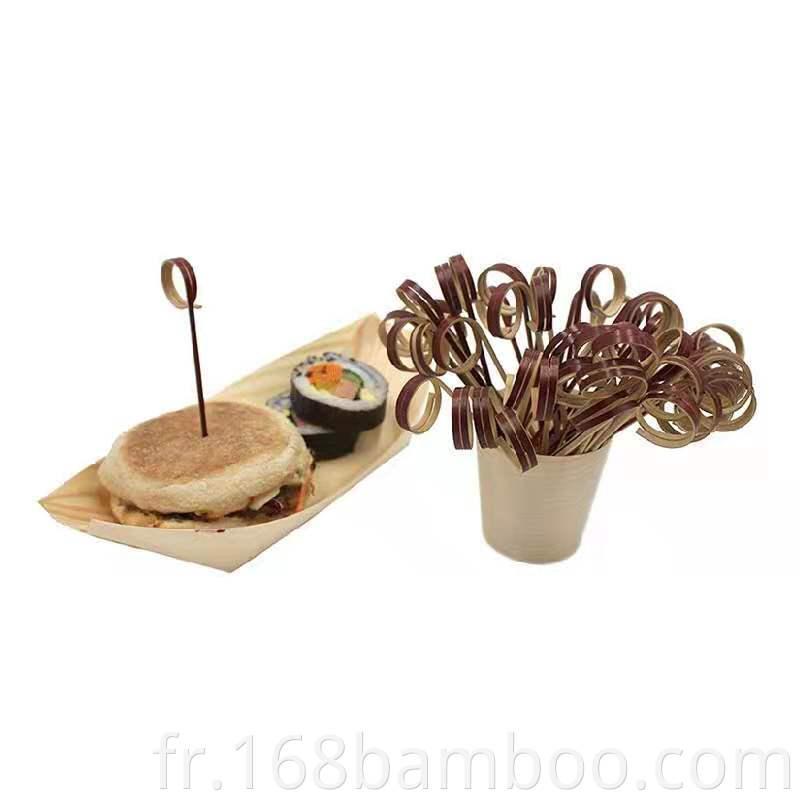 Bamboo hamburger picks